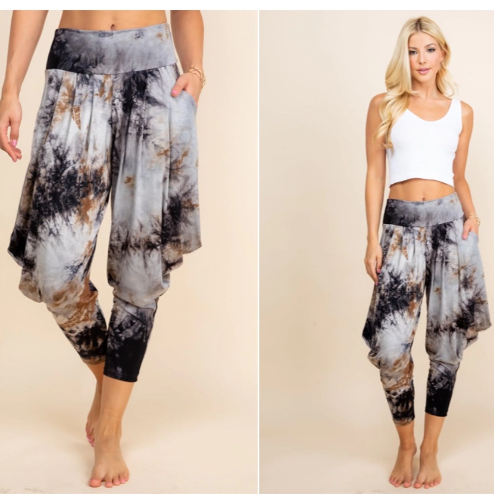Kooniez Pants - Black Tie-Dye